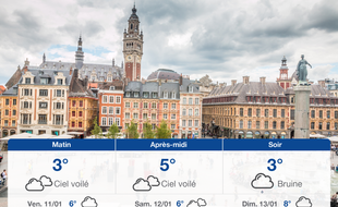 Météo Lille: Prévisions du jeudi 10 janvier 2019