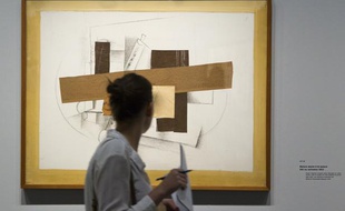 L'exposition Georges Braque au Grand Palais, à Paris, en septembre 2013.