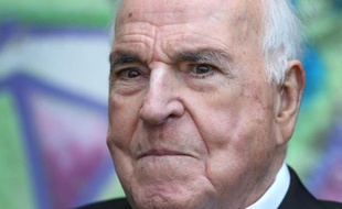 L'ancien chancelier allemand Helmut Kohl à Oggersheim en Allemagne, le 16 mai 2014