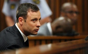 Oscar Pistorius à l'énoncé du verdict le 12 septembre 2014 à Pretoria
