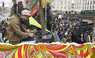 Les adeptes du mouvement Rave ont manifesté le 18 mars 2017 à Nantes pour réclamer plus de liberté