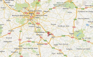 Google map de VIllethierry (Yonne)