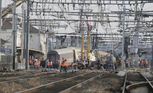 Le site de l'accident mortel de Brétigny-sur-Orge, le 13 juillet 2013
