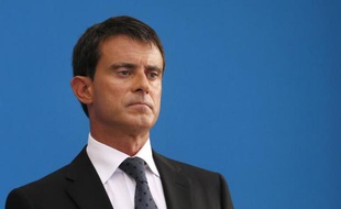 Le Premier ministre Manuel Valls lors d'une conférence de presse à Matignon, le 29 août 2014 à Paris