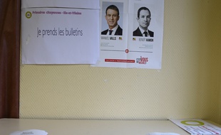 Un bureau de vote du second tour de la primaire de gauche, 29/01/17.