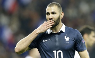 Karim Benzema lors de France-Arménie (4-0), le 8 octobre 2015 à Nice.