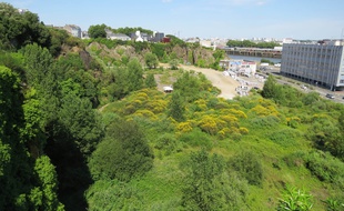 La carrière Miséry, en bas du quartier Sainte-Anne-Chantenay à Nantes.