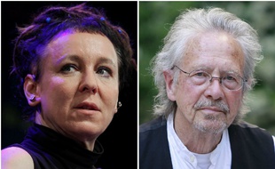Olga Tokarczuk et Peter Handke, les deux lauréats du Prix Nobel de littérature, respectivement pour 2018 et 2019