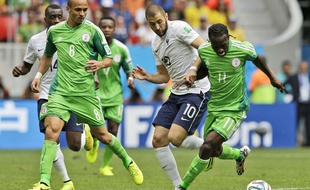 Karim Benzema face au Nigeria, le 30 juin 2014