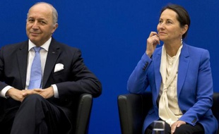 Laurent Fabius et Ségolène Royal le 5 novembre 2014 à Paris