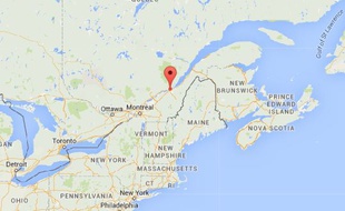 Google map de Québec, au Canada.