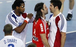 Nikola Karabatic et Ivano Balic, le 1er février 2009