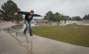 Strasbourg le 18 septembre 2016. Nouveau skate park de Vendenheim.