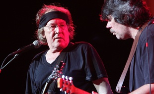 Paul Kantner, guitariste du groupe Jefferson Airplane (gauche), en 2009.