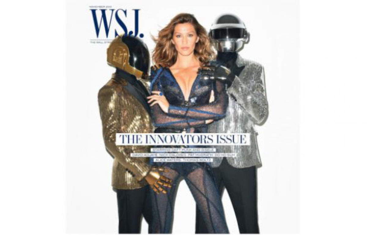 Pourquoi Les Daft Punk Se Sont Séparés Daft Punk en couverture du «Wall Street Journal» avec Gisele Bündchen