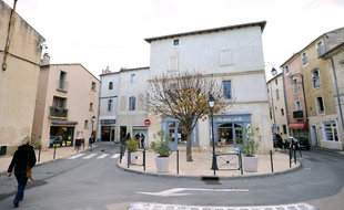 Le centre-ville de Lunel (Hérault) le 27 janvier 2015.