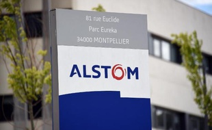 Des locaux du groupe Alstom à Montpellier, le 2 mai 2014