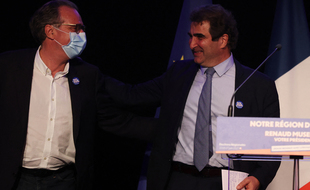 Le patron des LR est venu en meeting dans le Var soutenir le candidat Renaud Muselier aux régionales
