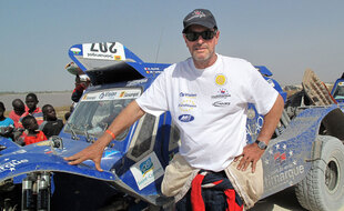 Hubert Auriol à Dakar, au Sénégal, en 2013.