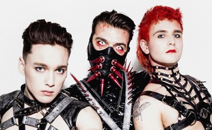 Le groupe Hatari, représentant de l'Islande à l'Eurovision 2019.