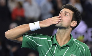 Novak Djokovic le 2 février 2020 à Melbourne.