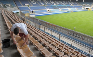 Le stade de la Meinau doit être logiquement rénové pour l'été 2022. Illustration