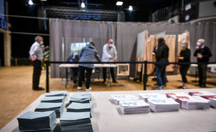 Un bureau de vote en France (illustration).
