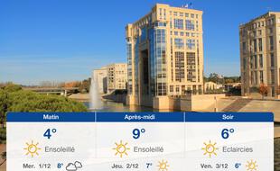 Météo Montpellier: Prévisions du mardi 30 novembre 2021