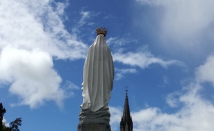 Le sanctuaire de Lourdes le 26 avril 2019.