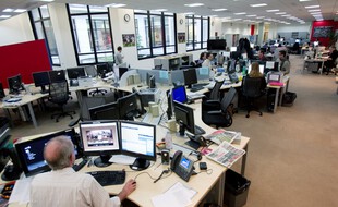 Dans l'open space de la rédaction de l'AFP. (archives)