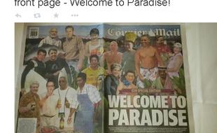 Capture d'écran du Courrier-Mail, un tabloïd australien.