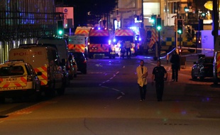 Les alentours de la Manchester Arena, où l'attaque a eu lieu