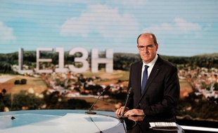 Le Premier ministre Jean Castex au 13 Heures de TF1, le 21 juillet 2021.