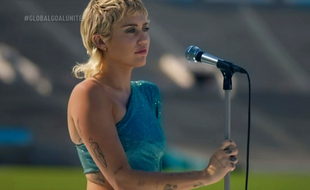 La chanteuse Miley Cyrus lors du concert Global Goal: Unite for Our Future en juin 2020