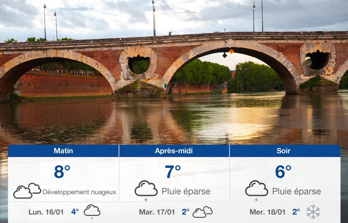 Météo Toulouse: Prévisions du dimanche 15 janvier 2023