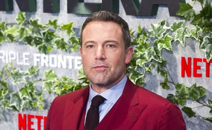 L'acteur Ben Affleck à l'avant-première de Triple Frontière à Madrid