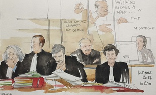 Carlos et son avocate Isabelle Coutant-Peyre le 13 mars 2017.