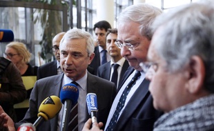 Jean-Paul Huchon et Claude Bartolone le 13 juillet 2012.