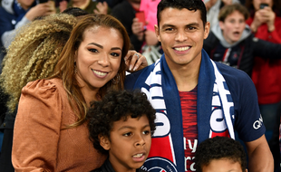 La famille Silva au grand complet au Parc des Princes, le 18 mai 2019.