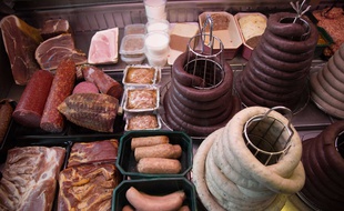 Illustration d'une boucherie.