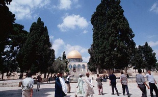 L'esplanade des mosquées et le Dome du Rocher, à Jérusalem.