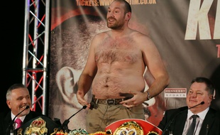 Tyson Fury, torse-poil, le 27 avril 2016.