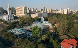 Vue de Nairobi, capitale du Kenya.