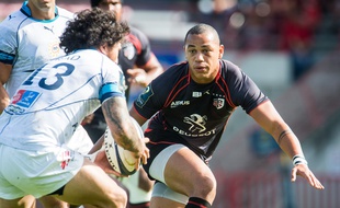 Gaël Fickou, le centre du Stade Toulousain, contre Montpellier, le 19 octobre 2014 en Coupe d'Europe.