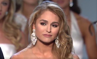 Miss Texas pendant l'élection de Miss America