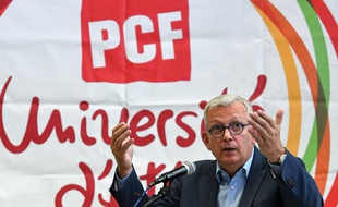 Le secrétaire général du PCF Pierre Laurent le 25 août 2018.