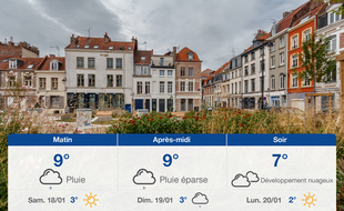 Météo Lille: Prévisions du vendredi 17 janvier 2020