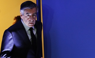 François Fillon à son arrivée lors de sa conférence de presse du 6 février 2017.