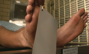 Un cadavre à la morgue.