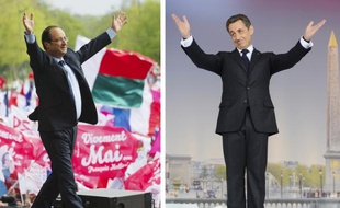 François Hollande (-1,5 point) et Nicolas Sarkozy (-2) reculent tous les deux dans un sondage Ipsos/Business logica consulting publié mardi qui les met strictement à égalité avec 27% chacun des intentions de vote au premier tour de la présidentielle.
